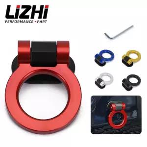 견인장치 라운드 범퍼 스티커 견인 후크 키트 스트랩 로프 ABS