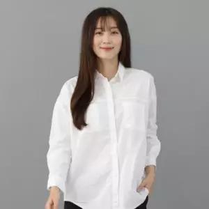 [라일리여성의류] Rly 여자 빅핏 밝은색 와이셔츠 릴렉스핏 기본핏 코튼
