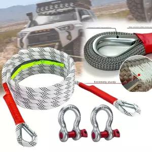 견인장치 신차 견인 스트랩 4x4 오프 20톤 구조 로프 신뢰성내마모성을 한 버전