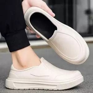 남성용 세련된 로퍼 2컬러 레인부츠 비 오는 날 장화 스타일 WFJPGLW