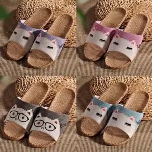 왕골 여름 라탄 슬리퍼 예쁜거실화 룸슈즈 실내 샌들 남자슬리퍼 여성 실내슬리퍼 사무실슬리퍼