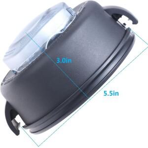호환 2부분 뚜껑플러그 64온스 하이 프로파일 컨테이너 블렌더 교체 부품 Vitamix 5200 호환 가능