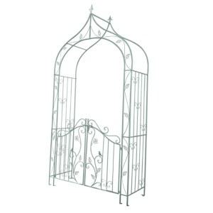 빈티지 대문 철제 엔틱 인테리어 하얀색 폭40 휀스 전원주택대문 마당 문포함 지지대