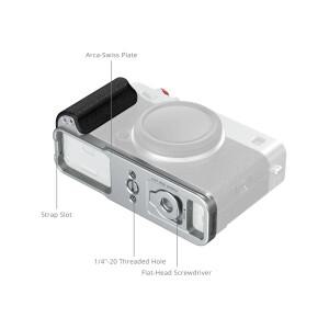 호환 FUJIFILM X-E5용 Smallrig 카메라 액세서리 실리콘 핸들 L 자형 마운트 플레이트 엄지 가죽 케이스 키