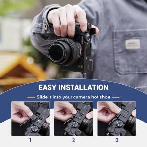 호환 JJC 메탈 엄지 그립 소니 A7C II R용 핫슈 커버 보호대 받침대 홀더 긁힘 실리콘 패드