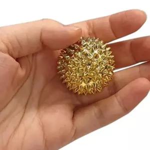 국산 황금 자석 손 지압볼 혈침기 마사지볼x2개 발 인기 수지침 자극