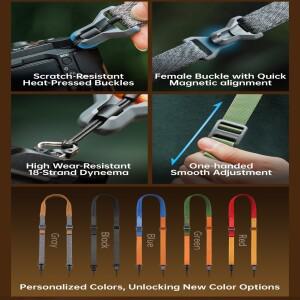 호환 FALCAM Maglink 마그네틱 퀵 릴리스 카메라 숄더 스트랩 Lite V2 니콘 캐논 소니 DSLR용 한 손 길이