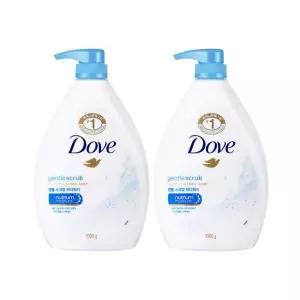 각질케어를 한번에 대용량 도브 젠틀 스크럽 바디워시 1000ml 2개
