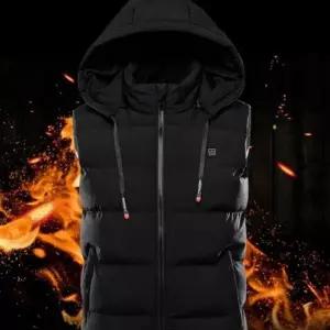 따뜻한 겨울 발열 조끼 전기 usb 발열 조끼 남성 방한