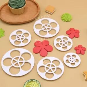 3단 디저트 케이크 접시스탠드 트레이 호텔 받침대 6P 원형