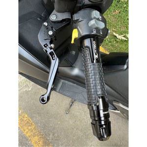 C600SPORT 용 바이크 브레이크 손잡이 레버 핸들 2011 2015 클러치 가능한 조정 바 끝 오토바이 2014 호환