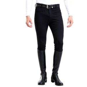 남성용 바지 풀 시트 스웨이드 그립 승마 말 백 쇼 스쿨링 주머니 포함