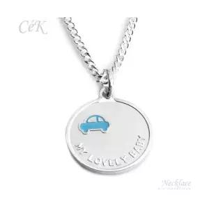 클루아조네코리아 키즈 은목걸이 스터링실버 MY LOVELY BABY 각인가능 CeK Kids 8191KN