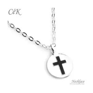 클루아조네코리아 키즈 은목걸이 스터링실버 십자가 각인가능 CeK Kids 8176KN