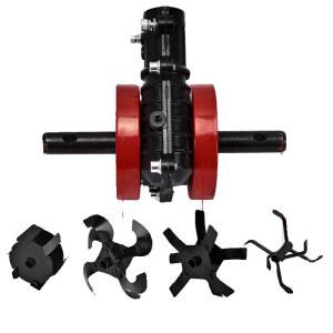 소형 가정용 예초기 잡초 휠 7cm 경운기 이완 정원 토양 제거 26x9 신형 관리 휴대용