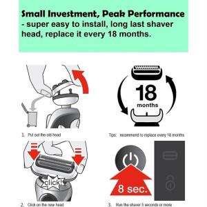 호환 브라운 S5 면도기용 B01C-73S 헤드  6072Cc