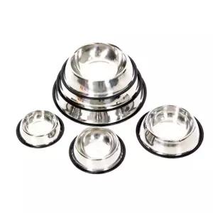 애견 스텐 식기 M 1P 강아지 고양이 물그릇 밥그릇