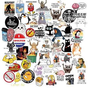 200개 재미있는 홀로그램 스티커 선물 세트, 성인 청소년을 위한 비꼬는 밈 유머러스 스티커, 노트북용 비닐 방수 데칼, 물병, 휴대폰, 스케이트보드