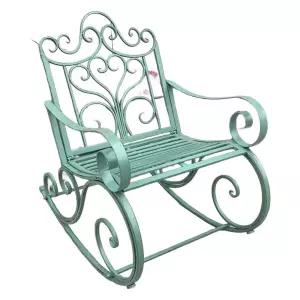 야외 카페 철제흔들의자 휴식 인테리어 정원 북유럽