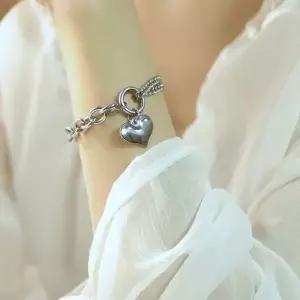 데일리 러블리 선물 두줄 체인팔찌 화이트데이 쥬얼리