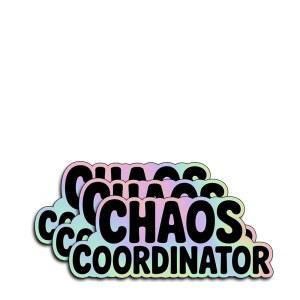 (3Pcs) 카오스 코디네이터 스티커 재미있는 비꼬는 말 유머 모티브 영감 선물 킨들 물병 범퍼카 하드햇 폰 노트북 3x1.4