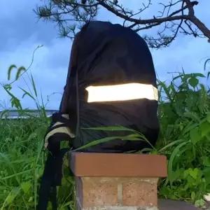 ( )배낭 책가방 반사밴드 방수커버 블랙 35L