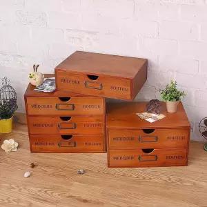원목 미니 서랍장 정리함 소형 레트로 엔틱 인테리어 가구