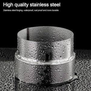 니플 리듀서 새로운 스테인레스 스틸 배기관 감속기 어댑터 여러 휴대용 환기 파이프 피팅 실버 덕트 커넥터