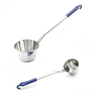 물빠짐 긴 손잡이 타공 스푼 건더기 건지기 국자 배식용 주방도구