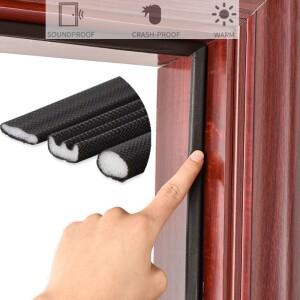 자체 접착식 문 윈도우 씰링 스트립 방음 폼 씰 날씨 스트리핑 버 레트 푸에타 갭 필러 창문 하드웨어 5M
