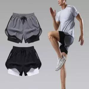 [셀러에이드]남성용 스포츠 헬스 쿨링 트레이닝 반바지 레깅스 팬츠