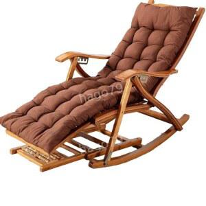 대나무 흔들의자 쿠션 접이식 시원한 녹색 않음 원목 편안한 흔들 딱딱한 수면