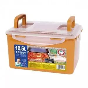 황토 재래식 절임용 밀폐 찬통 반찬 보관 도시락 용기