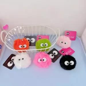 먼지 키링 폼폼 털키링 검댕이 가방고리 가방고리