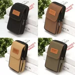 별별창고 힙색 캔버스 허리 가방 러닝 여행용 벨트파우치 조깅 핸드폰주머니 런닝 여행 스포츠