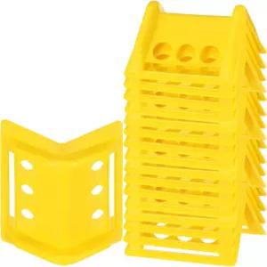 플랫베드 화물 적재 트럭 배송을 위한 24팩 가장자리 모서리 보호대 - 4.3인치 x 5.5인치 윈치 래칫 스트랩