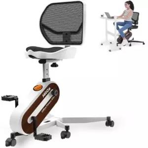 히트고 언더 데스크 운동 자전거 홈 오피스용 조절 가능한 고정식 리컴벤트 사이클링 인체공학적 시트 및