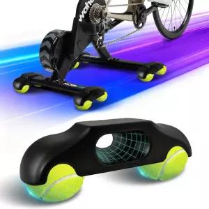 아보룸 4팩 자전거 트레이너 로커 피트 테니스 공이 달린 와후 킥러 코어 2 실내 사이클링 스냅 어댑터
