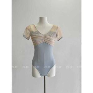 발레복 트레이닝 수트 의류 성인 여성 댄스 점프수트