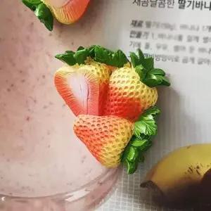 음식 모형 마그넷 딸기 WF06238