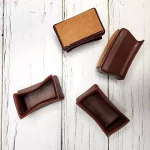 직사각형 진갈색 실리콘의자캡 대형 WF0A247