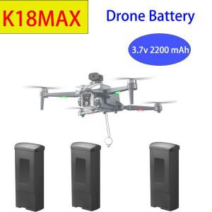 K18MAX 드론 배터리  3.7V 2200mAh 리포 K18max RC 쿼드콥터 헬리콥터 20분 비행