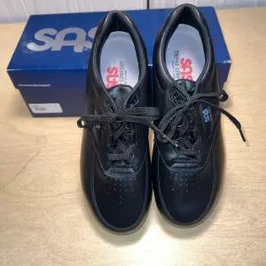 새로운 SAS 인 박스 남성 사이즈 10M 타임아웃 블랙 가죽 컴포트 워킹화