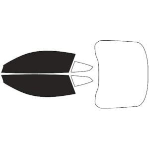 비닐 프리컷 프론트 키트 호환되는 포드 2015-2023 머스탱과 키트(쿠페) 틴트 - 20% 윈도우