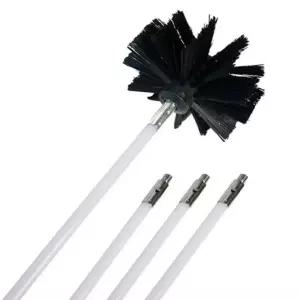 벽난로솔 먼지제거 벽난로 연통 세척 굴뚝 솔 장착 브러쉬 청소 기 드릴