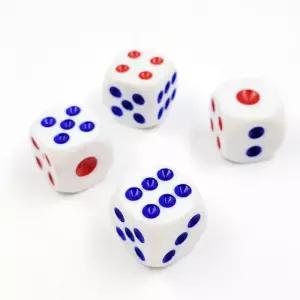 미니 보드 주사위 유아용 기본형 소형 가족 놀이용 18mm