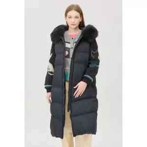 [베네통](강남점)니트 블록 덕다운 점퍼 BAPDE6561