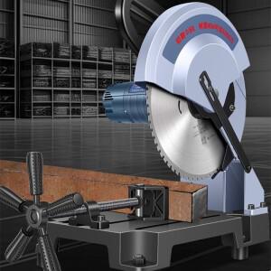 2600W 냉간 절단 톱 나사형 강철 앵글 스틸 원형 45 ° 고출력 355 산업용 테이블쏘