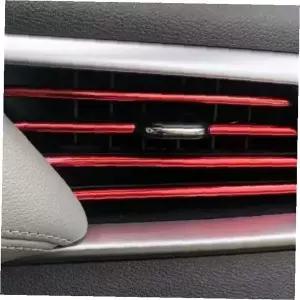 자동차 에어컨 송풍구 컬러몰딩 튜닝 레드 인테리어 데코 스트립 차량용 꾸미기 필수 고급