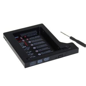 하드 드라이브 1TB 2차 HDD 캐디 SATA 3.0 SSD 플래시 케이스 노트북 CD ROM 옵티베이 12.7mm용